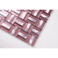 Building Materials Commercial Use Aluminum Purple Glass Tile Mosaic